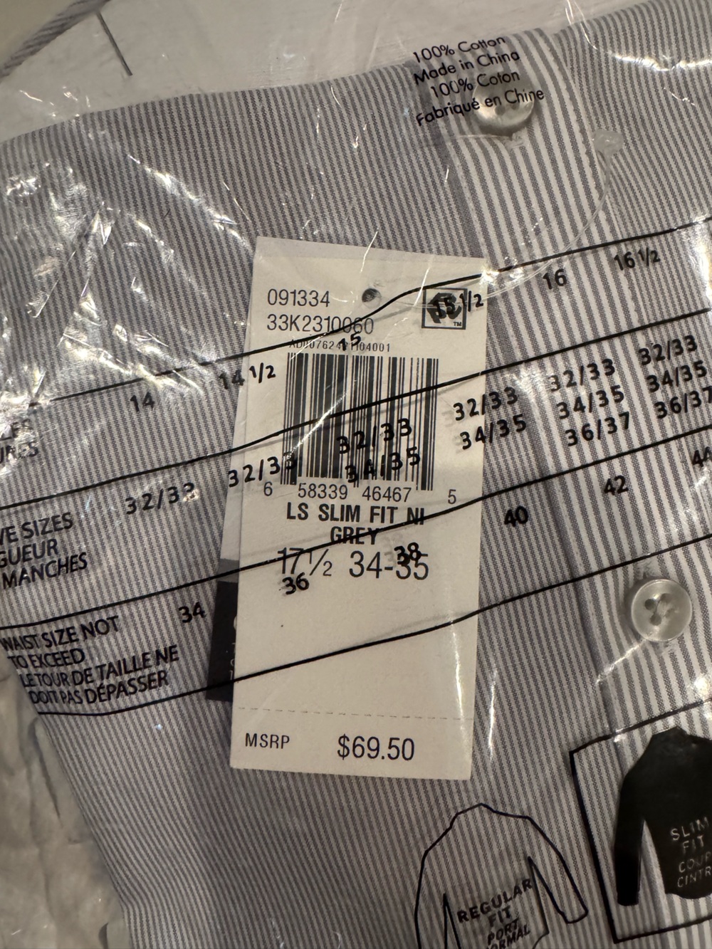 Calvin Klein Dress Shirt Bundle Men’s 17.5 34/35 - Picture 5 of 7